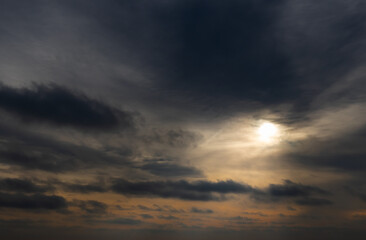 moody sky replacement left facing sun