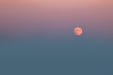 sky replacement orange moon
