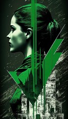 Gain, green arrow, chart, investment, stock exchange, stocks, money, growth planning charts, opportunity, business challenge and strategy, profit target, generated by ai
