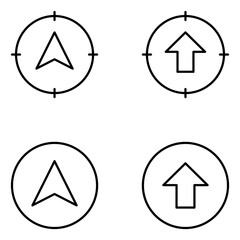 Arrow Button Vector Line Icons