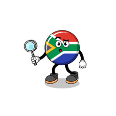 Mascot of south africa flag searching