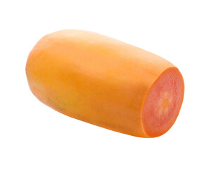 sliced of ripe papaya isolated transparent png