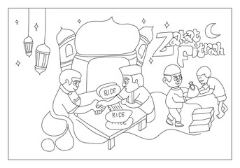 person in fasting outline illustration