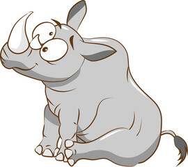 rhinoceros png graphic clipart design