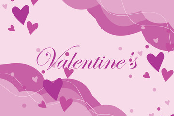 valentines day celebration flat background