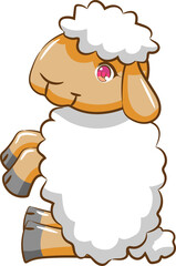 Sheep png graphic clipart design
