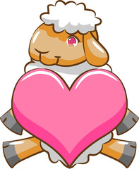 Sheep png graphic clipart design