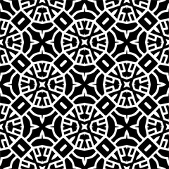 Vector geometric ornament in ethnic style. Seamless pattern with  abstract shapes, repeat tiles. Repeating pattern for decor, fabric,textile and fabric.
