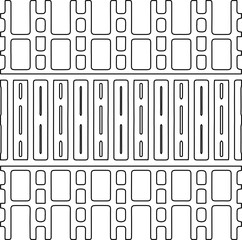 Stylish texture with figures from lines.
Abstract geometric black and white pattern for web page, textures, card, poster, fabric, textile. Monochrome graphic repeating design. 