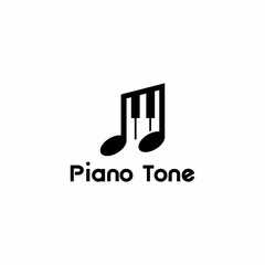 piano tone logo, piano logo, tone logo