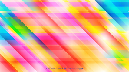 Colorful oblique geometric shapes abstract backgrounds. Modern vector template design