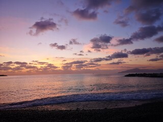 sunset at the beach