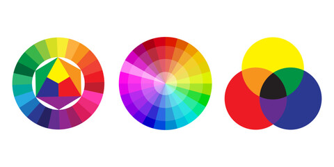 Palette circles. Color gradient. Vector illustration.