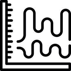 Population evolution icon outline vector. Increase graph. Customer chart