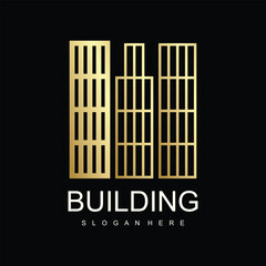 Urban Building logo template with unique concept premium vector