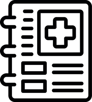 Enzymes test paper icon outline vector. Amino peptide. Chain vitamin