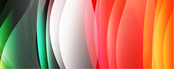 Abstract background, trendy simple fluid color gradients waves. Vector Illustration For Wallpaper, Banner, Background, Card, Book Illustration, landing page