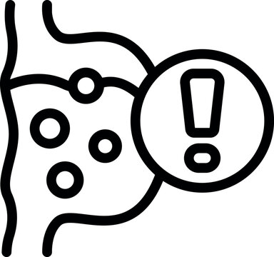 recommend clip art: Full enzymes icon outline vector. Amino peptide. Structure chain