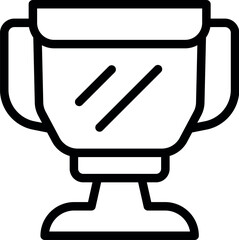 Ceremony award icon outline vector. Success win. Trophy cup