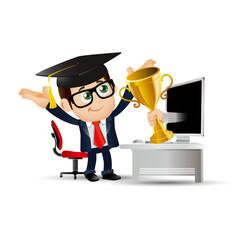 People Set - e-learning concept