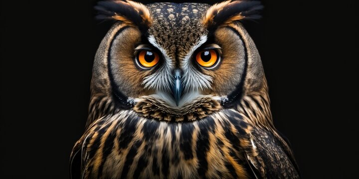 owl portrait detailed