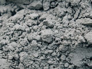 mixing concrete close up