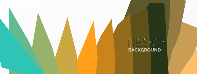 Background, creative geometric shapes composition with gradient effect. Wallpaper for concept of AI technology, blockchain, communication, 5G, science, business and technology