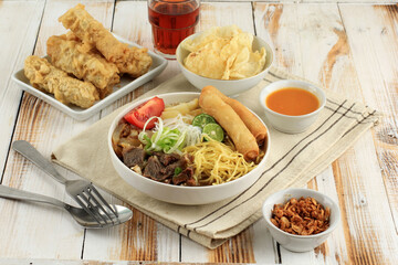 Soto Mie Bogor, Indonesian Traditional Beef Noodle Soup
