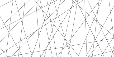Abstract geometric random chaotic lines with many squares and triangles shape on white background.	
