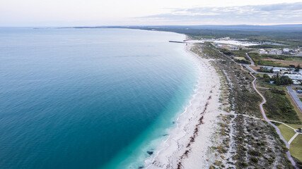 Looking north along Jurien Bay Coastline, Western Australia