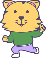 Cute Tiger Sticker Emoji