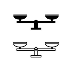 Set ikon vektor garis besar laboratorium sains kimia. Farmasi dan kimia, elemen dan peralatan pendidikan dan sains	
