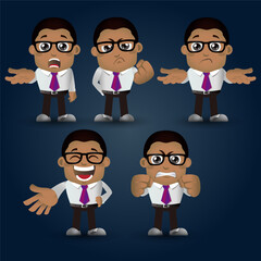 People Set - Business - African businesswoman set