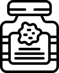 Paint bottle icon outline vector. Art studio. Brush craft