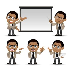 People Set - Business - African businesswoman set