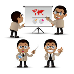 People Set - Business - African businesswoman set