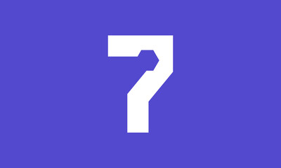 Number Blue Tech Modern Hexagon Logo