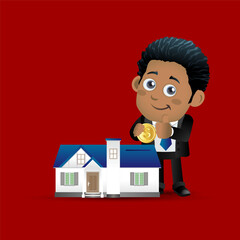 People Set - Business - African businessman set