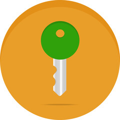 Key icon isolated on a transparent background. png file