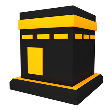 3D Render Islamic Kaabah