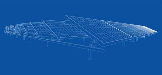 Solar Panel Concept. Vector