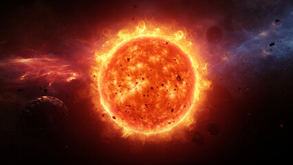 sun in the space