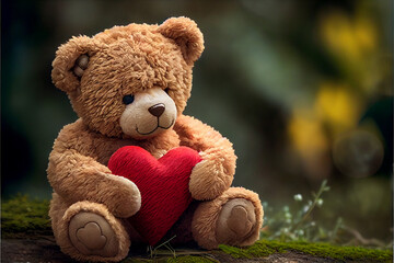 teddy bear with heart