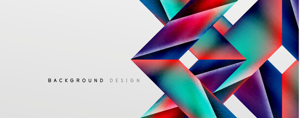 Triangle fluid color gradient abstract background. Vector Illustration For Wallpaper, Banner, Background, Card, Book Illustration, landing page