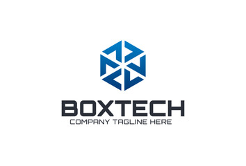 box hexagonal technology logo