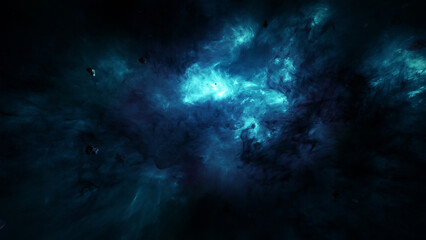 nebula in the space