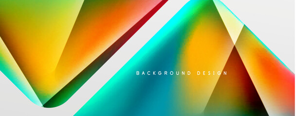 Triangle fluid color gradient abstract background. Vector Illustration For Wallpaper, Banner, Background, Card, Book Illustration, landing page