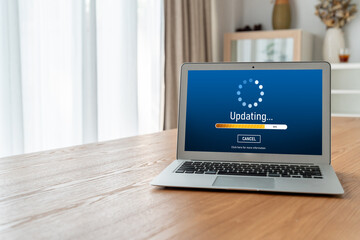 Software update on computer for modish version of device software upgrade