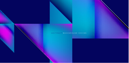 Dynamic triangle design with fluid gradient colors abstract background