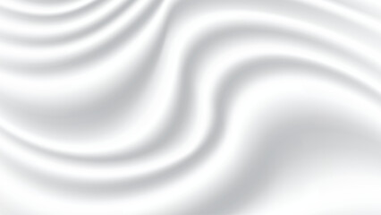 Abstract background of white fabric texture. Wallpaper luxury by soft curve of canvas and wave. Illustration background of white cloth and satin.